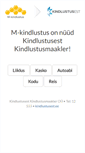 Mobile Screenshot of mkindlustus.ee